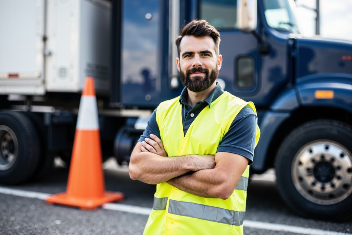 Kurs prawa jazdy kat. C: wymagane PKK, badanie lekarskie, zdjęcie i dowód; zwykle kat. B i 21 lat. Egzamin WORD: test 32 pytań i jazda.